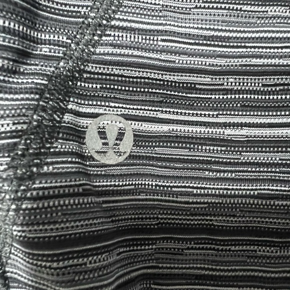 Lululemon Black and White small striped leggings - Picture 2 of 4